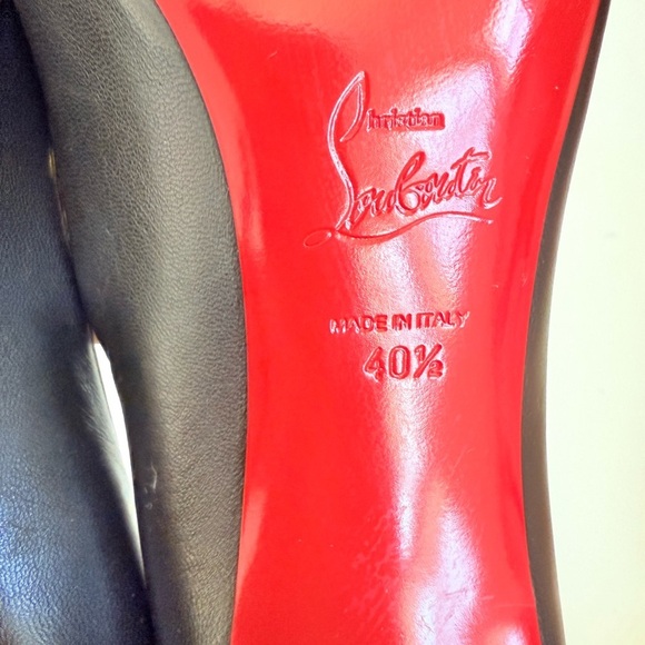 Christian Louboutin Black Nappa Leather Pigalle Follies 100mm pumps EU 40.5 - Picture 9 of 10